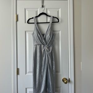 Silver cocktail dress